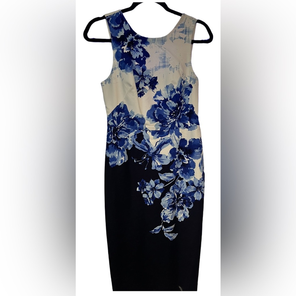 Anthropologie Floral Open Back Dress Size 4 - Picture 3 of 8